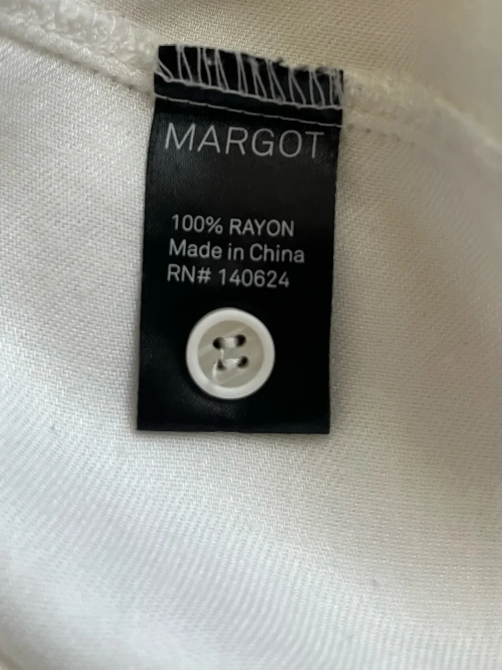 MARGOT Ivory Modal Crewneck Top - Ultra Soft Sustainable Minimalist - Size M - Picture 5 of 5